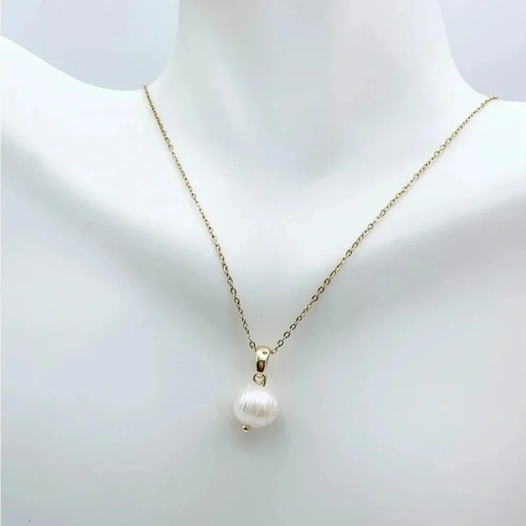 Freshwater Pearl Bead Necklace - Picture 5 of 8